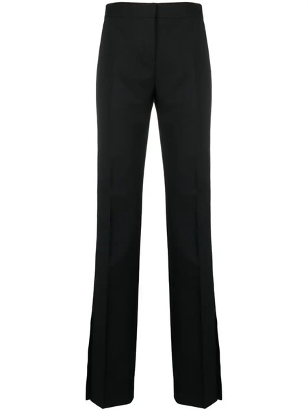  Off-white Split-hem Tailored Trousers - Black 