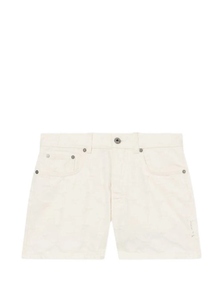  Off-white Star-jacquard Denim Shorts 