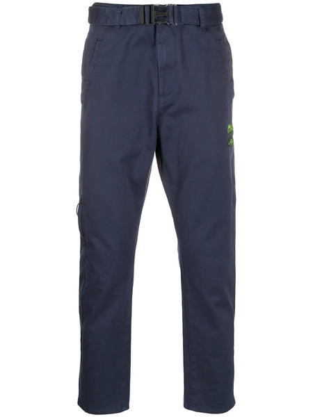  Off-white Straight-leg Trousers - Blue 