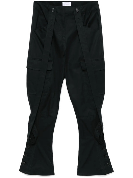  Off-white Strap-detail Cargo Trousers - Black 
