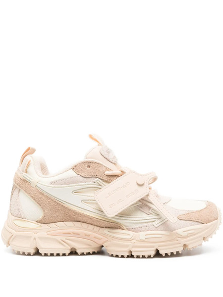  Off-white Suede-panelled Sneakers - Neutrals 