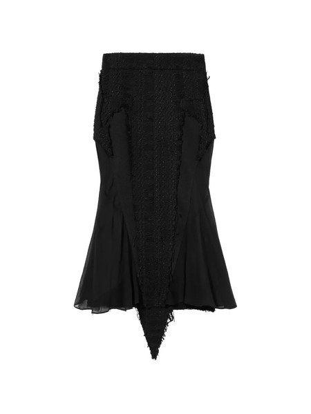  Off-white Tweed Star Midi Skirt - Black 