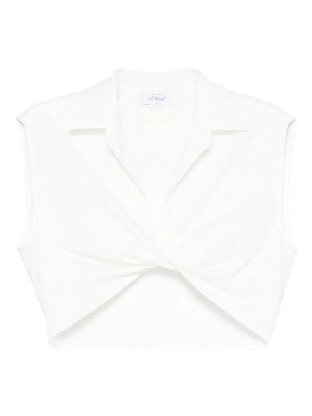  Off-white V-neck Tank Top 