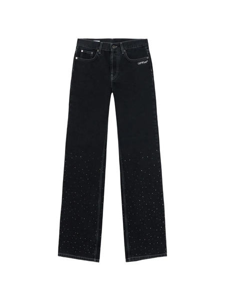  Off-white X Swarovski Crystal-embellished Jeans - Black 