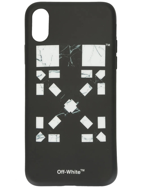  Off-white X Vancouver Marble Arrows Iphone X Case - Black 