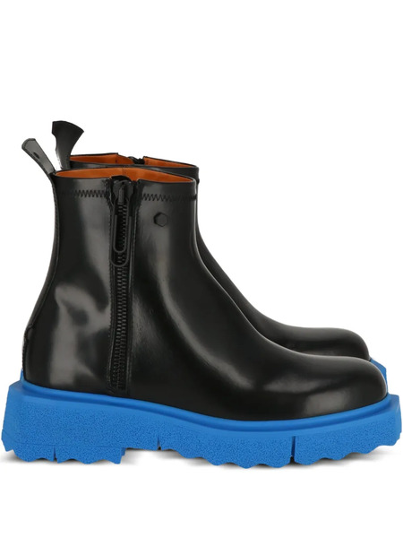  Off-white Zip-fastening Boots - Black 