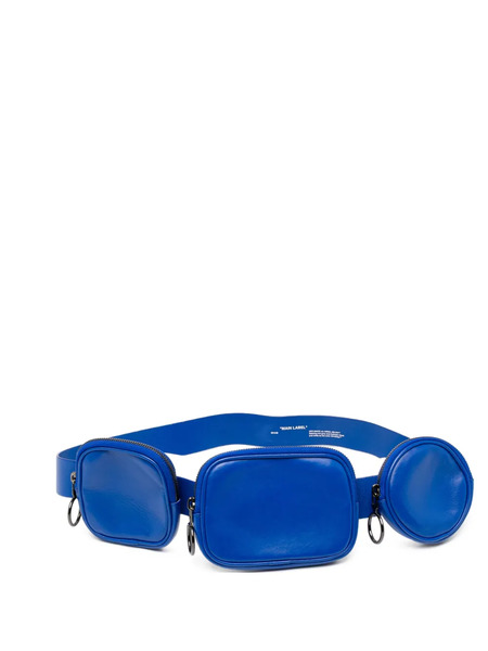  Off-white Zip Pouch Belt Bag - Blue 