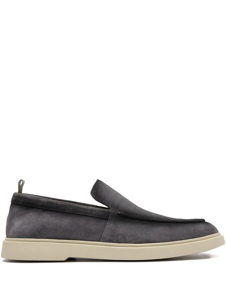  Officine Creative Bones Suede Loafers - Grey 