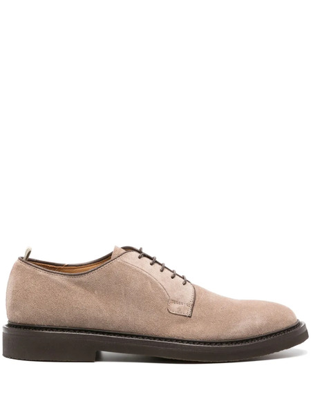  Officine Creative Hopkins Suede Derby Shoes - Neutrals 