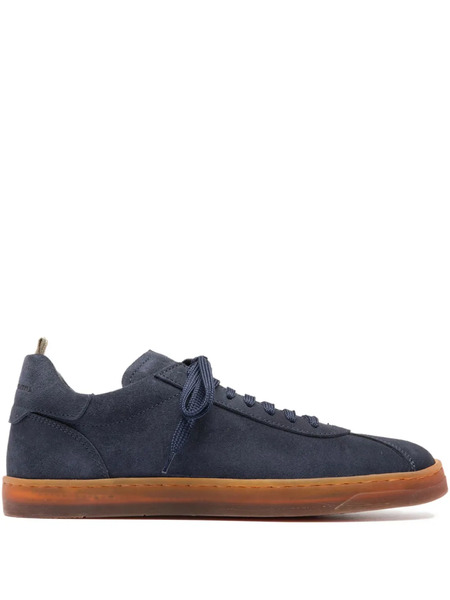  Officine Creative Karma Lace-up Suede Sneakers - Blue 