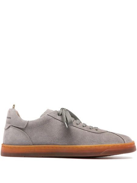  Officine Creative Karma Lace-up Suede Sneakers - Grey 