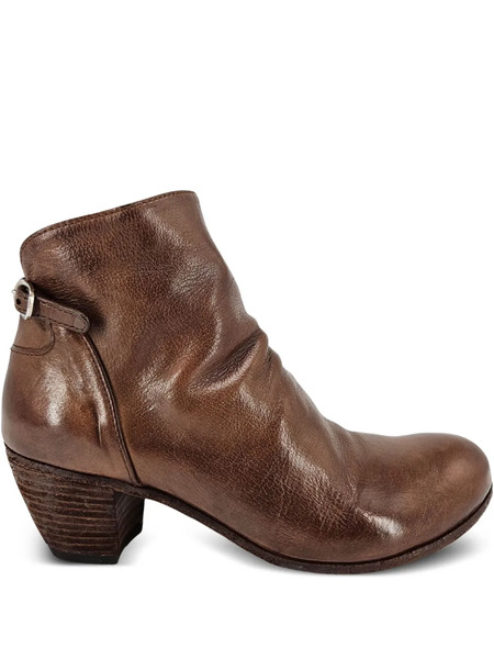  Officine Creative 50mm Chabrol Side-zip Leather Ankle Boots - Brown 