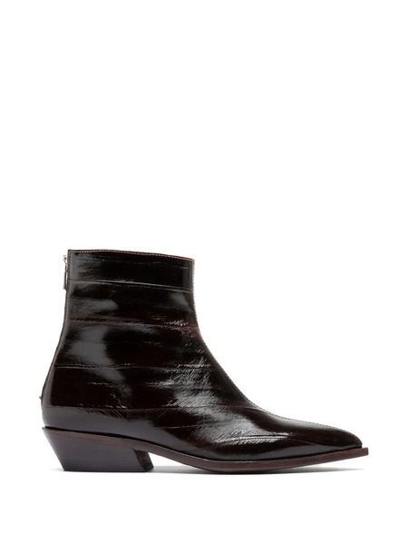  Officine Creative Noelie Dd 109 Pointed-toe Ankle Boots - Brown 