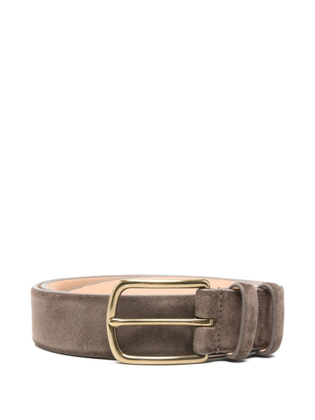  Officine Creative Suede Buckle Belt - Brown 