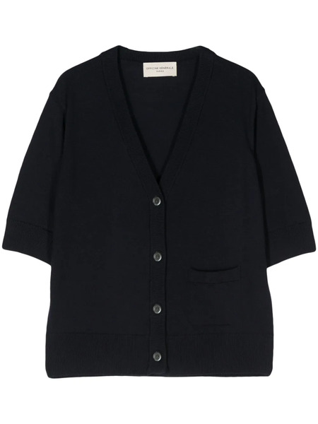  Officine Generale Aglae Merino Wool Cardigan - Blue 