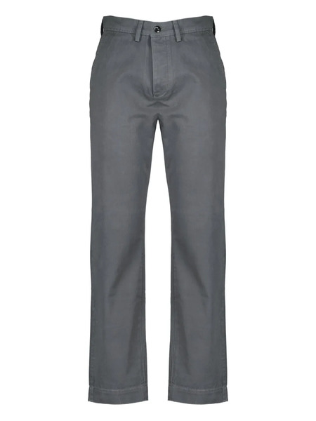  Officine Generale Button-fastening Chino Trousers - Grey 