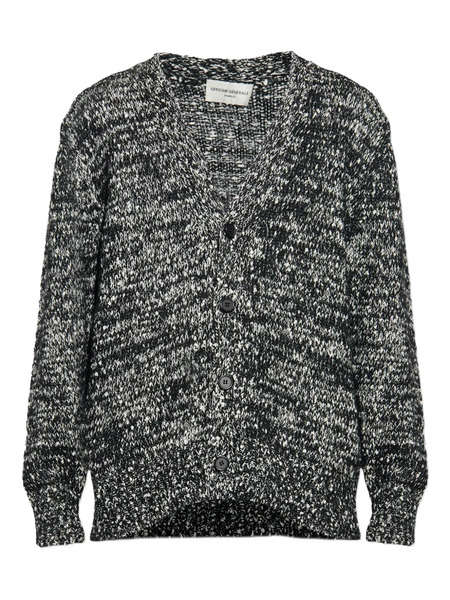 Officine Generale Buttoned Cardigan - Black 