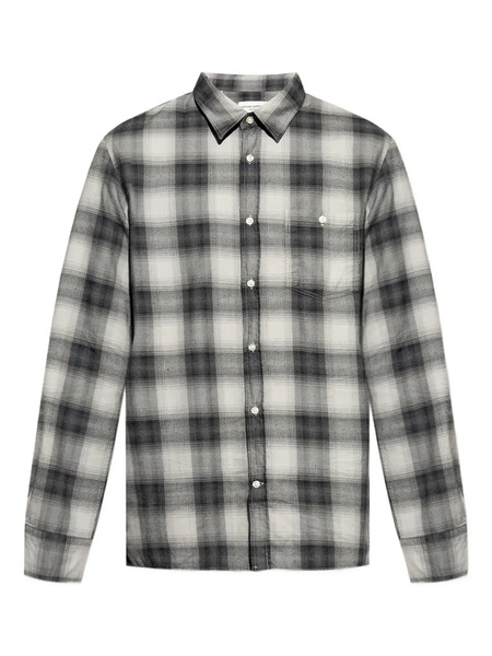  Officine Generale Checked Cotton Shirt - Grey 