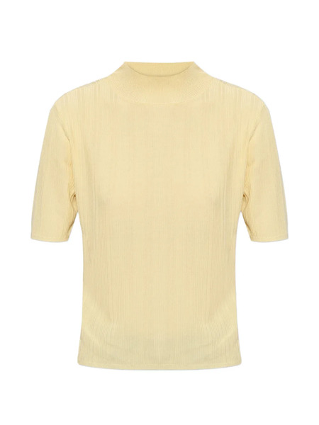  Officine Generale Laya Ribbed Short-sleeve T-shirt - Yellow 