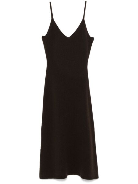  Officine Generale Marga Midi Dress - Brown 