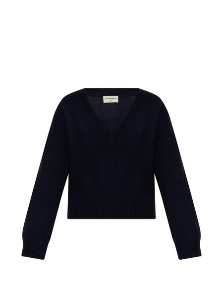  Officine Generale Misty V-neck Sweater - Blue 
