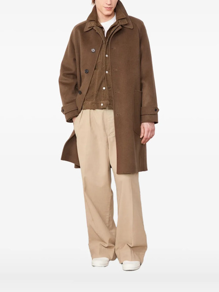  Officine Generale Patch-pocket Wool Coat - Brown 
