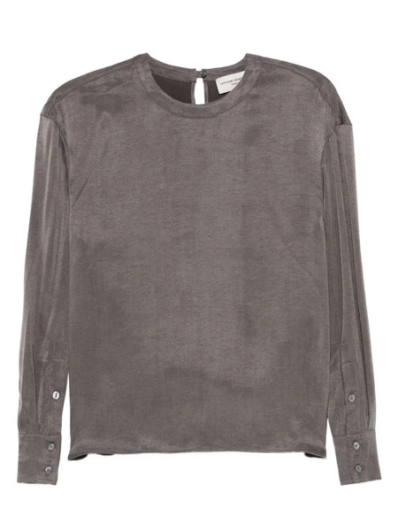  Officine Generale Rimy Buttoned Long-sleeve Top - Grey 