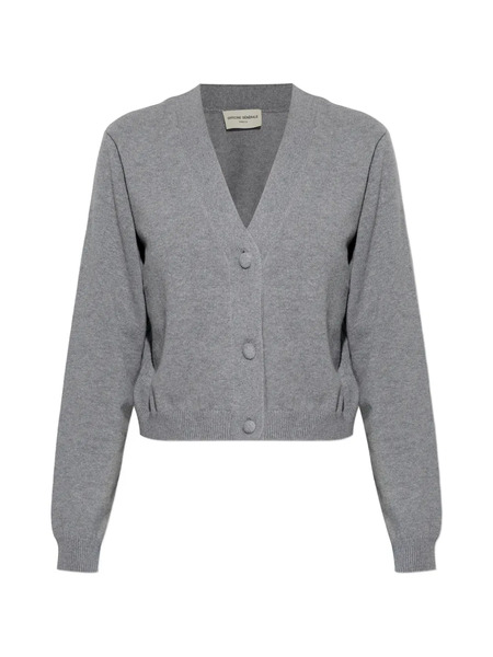  Officine Generale Serena Button V-neck Cardigan - Grey 