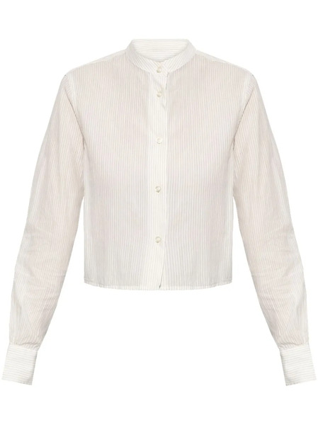  Officine Generale Striped Pattern Shirt - White 