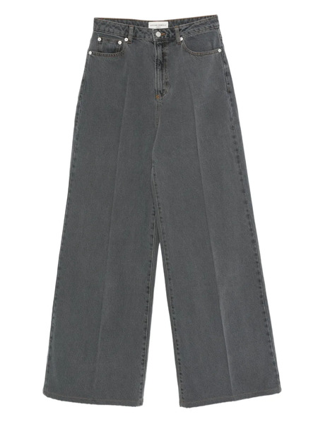  Officine Generale Wide-leg High-waisted Jeans - Grey 
