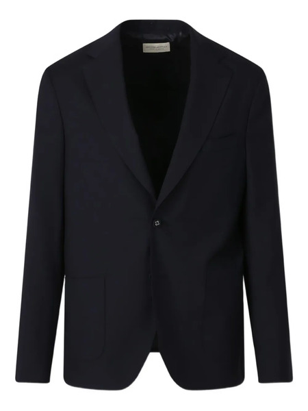  Officine Generale Wool Single-breasted Blazer - Blue 