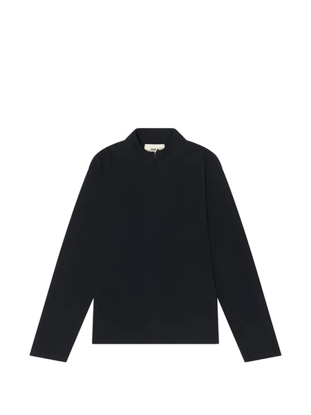  O.files Half-zip T-shirt - Black 