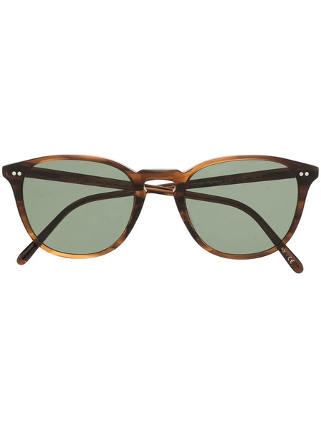  Oliver Peoples Forman L.a. Round-frame Sunglasses - Brown 