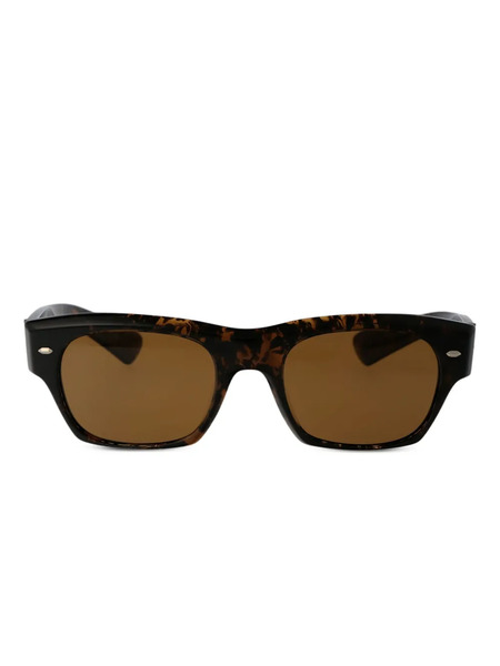  Oliver Peoples Kasdan Tortoiseshell Square-frame Sunglasses - Brown 