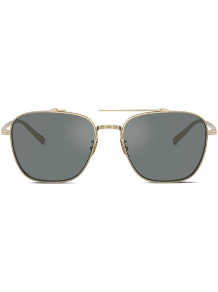  Oliver Peoples Square-frame Sunglasses - Gold 