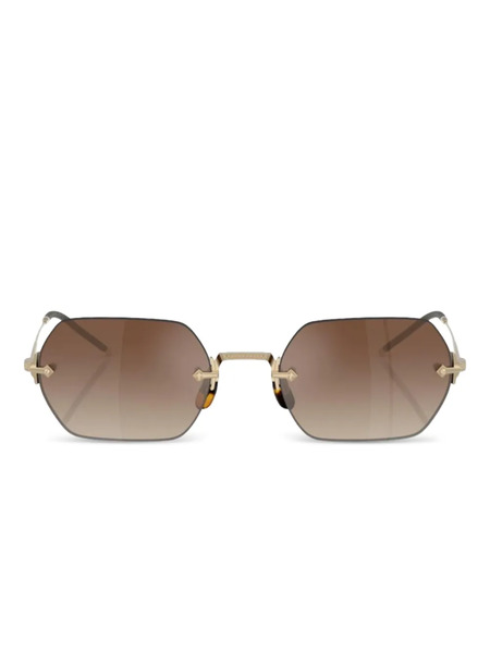  Oliver Peoples Tk-13 Geometric-frame Sunglasses - Brown 
