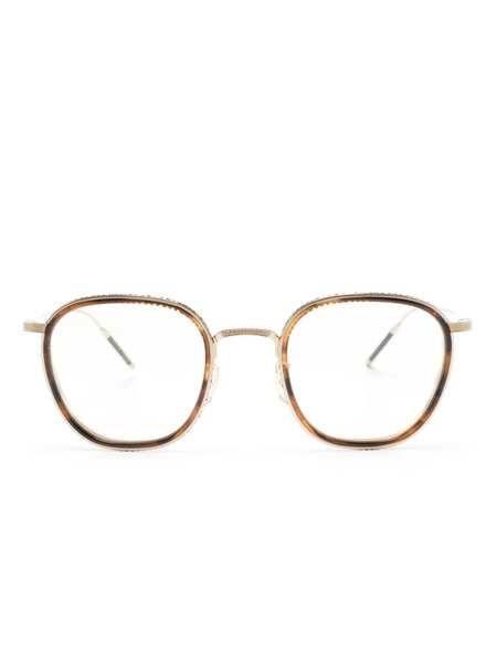  Oliver Peoples Tk-9 Square-frame Glasses - Gold 