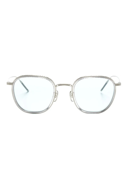  Oliver Peoples Tk-9 Square-frame Glasses - Silver 