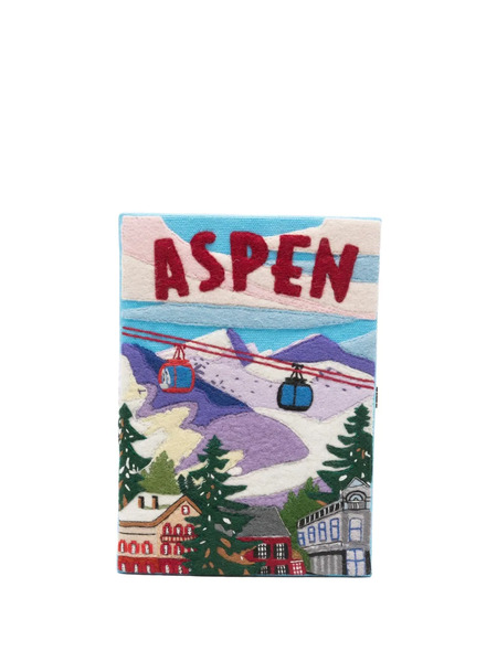  Olympia Le-tan Aspen Embroidered Mini Bag - Purple 