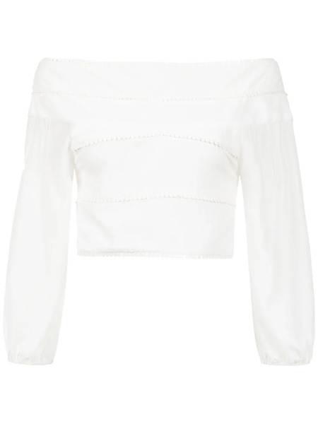  Olympiah Panelled Cropped Top - White 