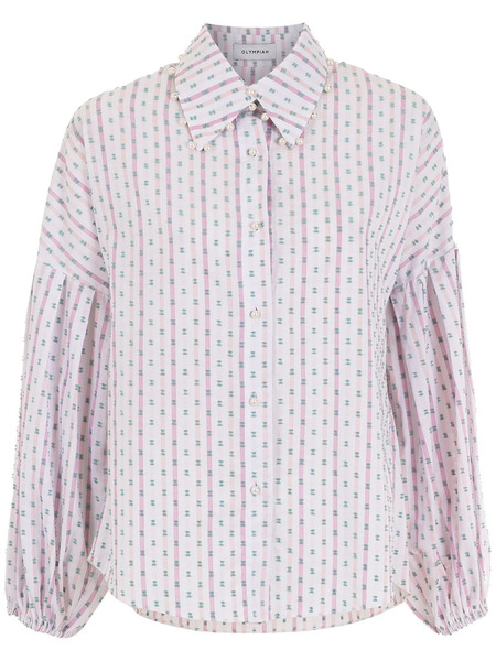  Olympiah Patterned Button-up Shirt - White 