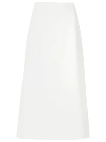  Olympiah Side-slit Midi Skirt - White 