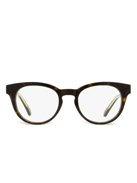  Omega Eyewear Pantos-frame Glasses - Brown 