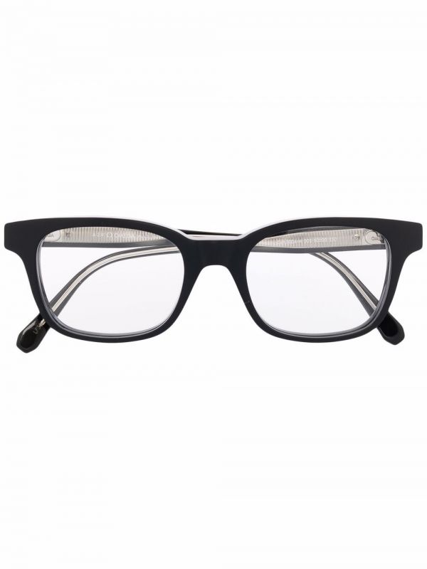  Omega Eyewear Square-frame Glasses - Black 