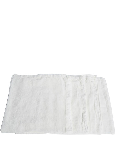 Once Milano Linen Napkins (set Of 4) - White 