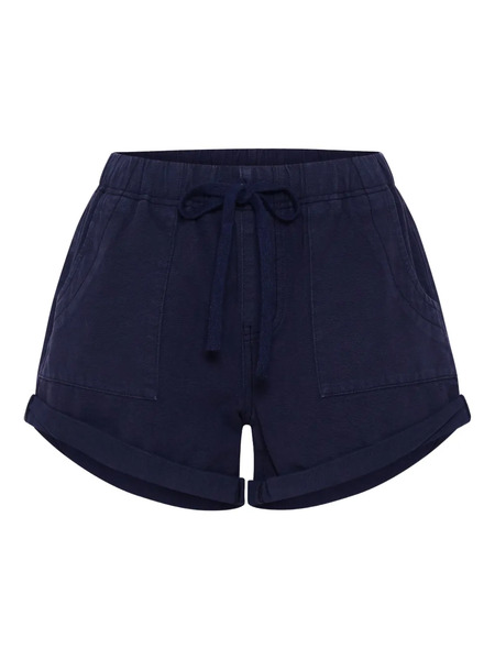  One Teaspoon Bandit Drawstring Cuffed Shorts - Blue 