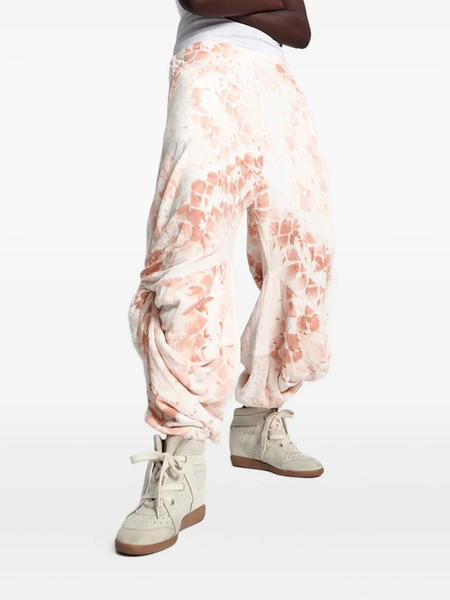  One Teaspoon Draped Snakeskin-print Trousers - Neutrals 