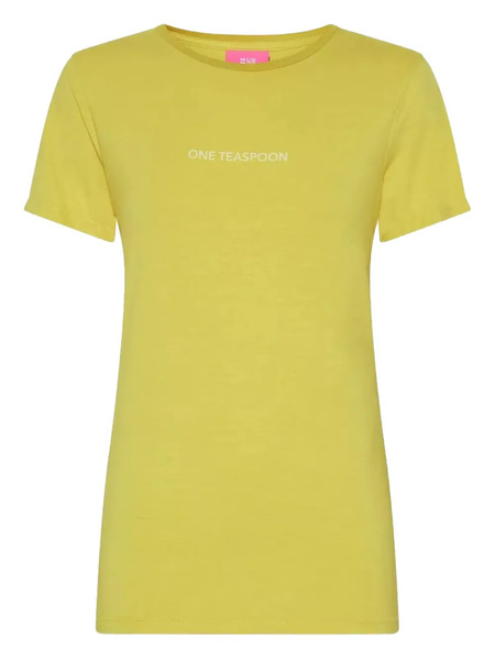  One Teaspoon Logo Round-neck T-shirt - Yellow 