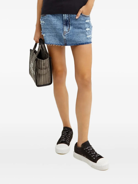  One Teaspoon Mini Denim Skirt - Blue 