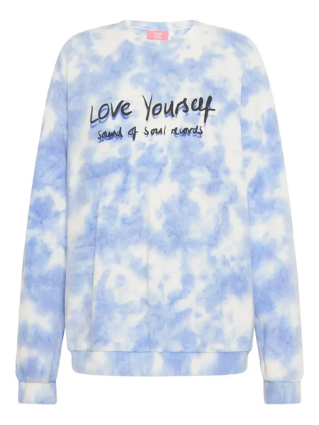  One Teaspoon Tie-dye Round-neck Sweatshirt - Blue 